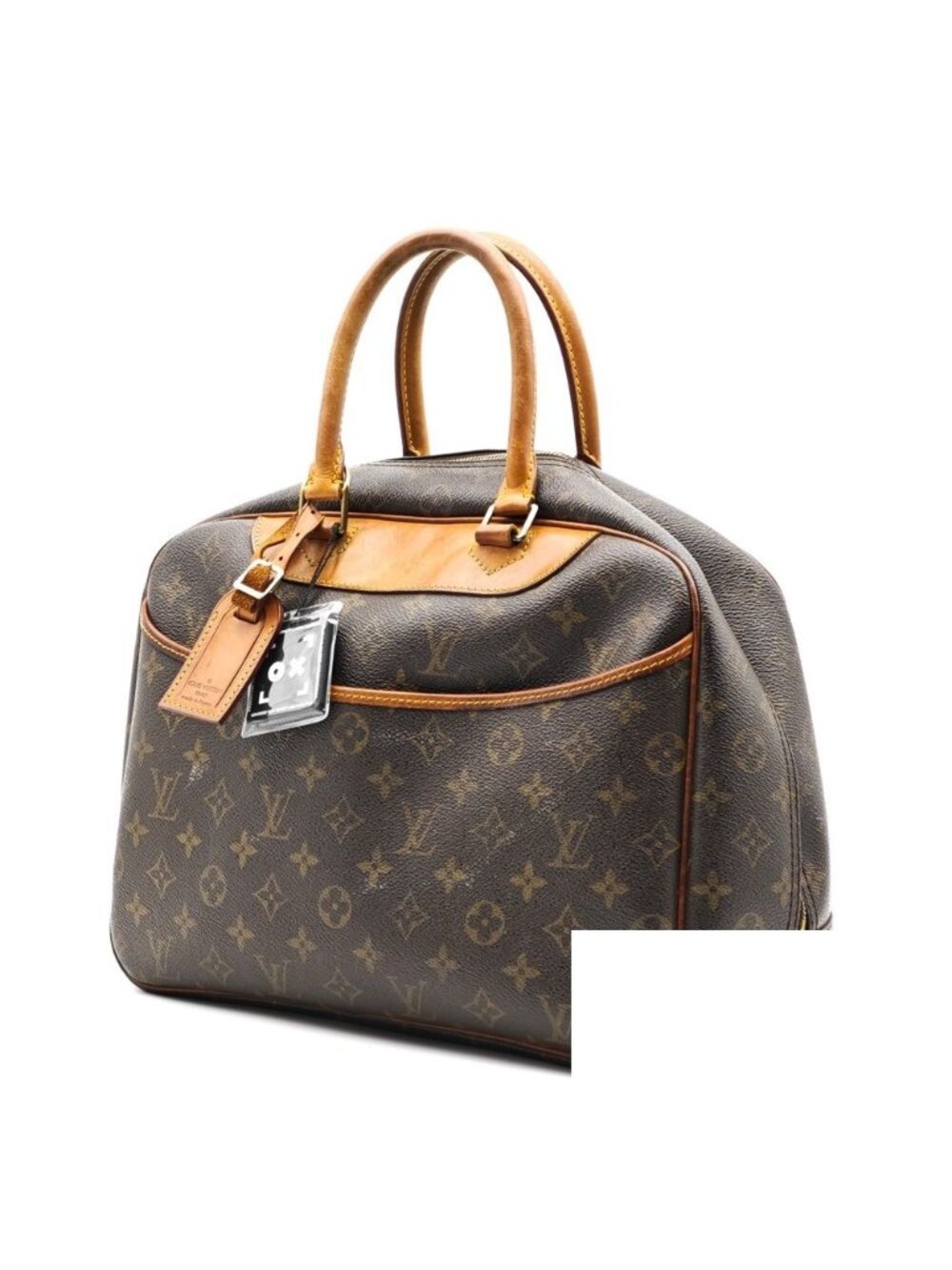 Louis Vuitton Deauville Handbag Monogram Canvas Brown